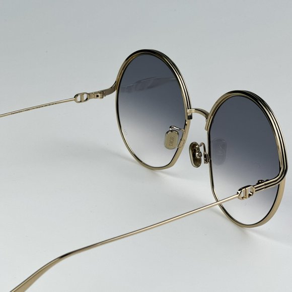 Dior EVERDIOR R1U C0A2 BRAND NEW Sunglasses Gold Gradient Unisex Metal Round - Picture 10 of 11